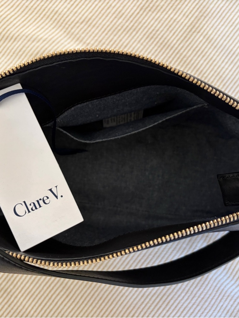 Clare V fleurine leather shoulder bag - black - Picture 2 of 9